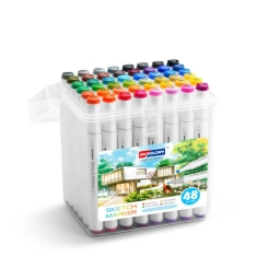 Marcadores doble punta Skyglory x48 en estuche 