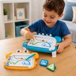 PIZARRA MAGN�TICA MESITA CANGREJO � Mesa de Dibujo Infantil Educativa