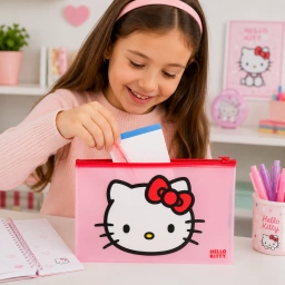 Sobre Zip Mooving Licencia A4 Hello Kitty � Carpeta Porta Documentos Escolar