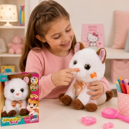 Peluche Gatito Interactivo con Movimiento y Sonidos