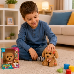 Peluche Perro Interactivo con Movimiento y Sonidos � Mascota Electr�nica para Ni�os