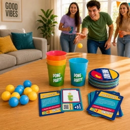 Pong Party � Juego de Desaf�os y Habilidad para Reuniones con Amigos y Familia