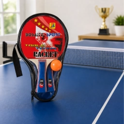 Set de Ping Pong Premium con 2 Paletas y Pelota en Estuche