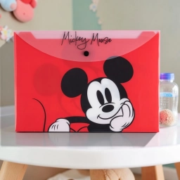 Sobre PVC A4 con Broche Mickey | Porta Documentos Escolar Disney