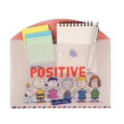 Sobre con Bot�n Snoopy Mooving A4 | Porta Documentos Escolar de Polipropileno