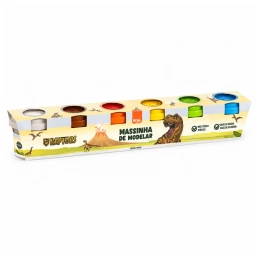 Masa para Modelar BRW 6 Colores Dino Raptors 225g