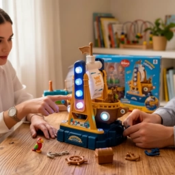 Barco Pirata con Luz y Sonido para Armar DIY | Incluye Figuras y Efectos LED
