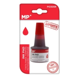 Tinta para Sellos Roja MP en Bl�ster | Recarga para Almohadillas y Sellos de Oficina