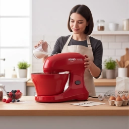 Batidora Chef Arno SX3005B2 Roja � 400W con Bowl de 5 Litros