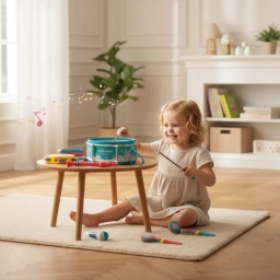 Set de Tambor e Instrumentos Musicales Infantiles | Kit Musical para Ni�os