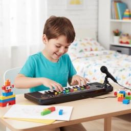 �rgano Electr�nico Infantil 37 Teclas con Micr�fono | Piano Musical para Ni�os