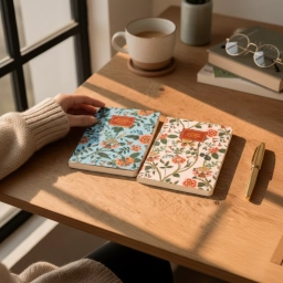 Set de Cuadernos A6 Helen Collection IBI Craft x2 | Rayado y Punteado Tapa Flexible