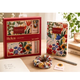 Set de Papeler�a Helen Collection IBI Craft x4 Piezas | Cuaderno, Bol�grafo y Accesorios