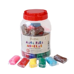 Masa de modelar Ilustra pote 2000gr