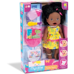 MY LITTLE COLLECTION -MU�ECA AFRO MI PRIMER COMIDA