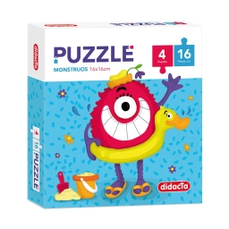 PUZZLE MONSTRUOS/BAILARINA X 4 X 16 PIEZAS