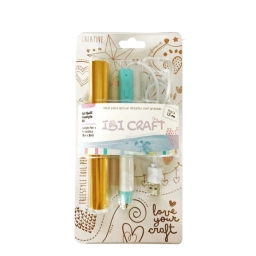 Kit l�piz t�rmico usb y rollo termotransferible metalizado IBI CRAFT