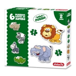BEBE PUZZLES FORMAS JUNGLA x 6 DIDACTA