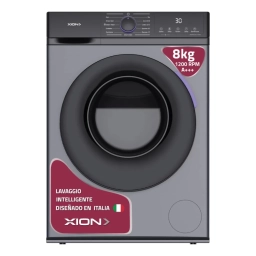 LAVARROPAS C/FRONTAL - 8 KGS -COLOR GRIS MOTOR BLDC INVERTER XION