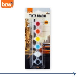 Tempera X6 Colores + Pincel - Dise�o Xtreme - BRW 