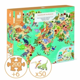 Puzzle Educativo Dinosaurios 200 pcs Janod