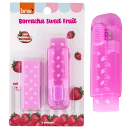 Goma de borrar BRW Sweet Fruit con aroma y repuesto