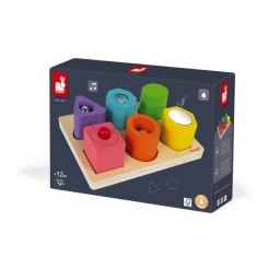 Puzzle Sensorial de 6 Figuras Janod