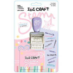 SELLO ROTATIVO IBI CRAFT C/12 DISE�OS Y ALMOHADILLA - SERIE "MAESTRA"