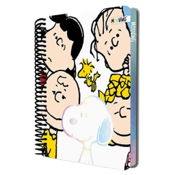 Cuaderno 1/2 ofico tapa dura licencias Snoopy