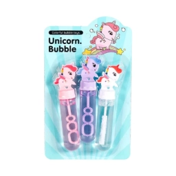Burbujero en blister x3 Unicornios
