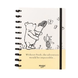 Cuaderno de Discos Mooving Loop Winnie the Pooh Tamaño Carta Tapa Rígida