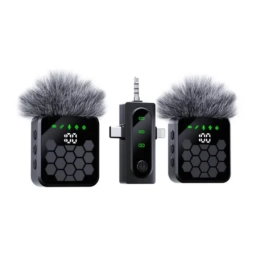 Set 2 Micr�fonos Inal�mbricos Treqa Tipo C y iPhone con Receptor