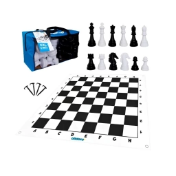 Ajedrez Gigante XXL Alldoro 158 x 158 cm con 32 Piezas