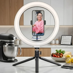 Aro De Luz LED Klasse Con Tr�pode Y Soporte Para Celular USB