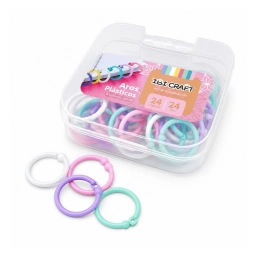 Aros para Encuadernaci�n IBI Craft 24 mm x24 � 4 Colores Pastel