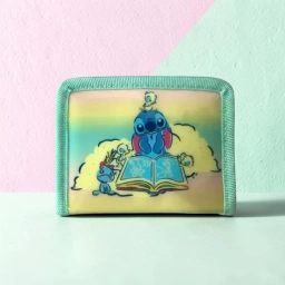 Billetera Stitch Disney con Cierre Monedero Tarjetero Infantil