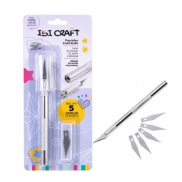 Bistur� Cutter de Precisi�n IBI Craft Cuerpo de Aluminio + 5 Cuchillas