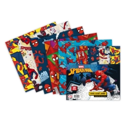Papel Glas� Spiderman Marvel 20 Hojas 75 g 16x16 cm Dali