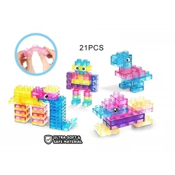 Bloques de Construcci�n de Silicona Squishy x21 Piezas