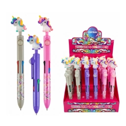 Lapicera 4 Colores Centrum Unicornio Retr�ctil Multicolor
