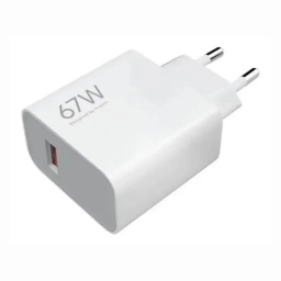 Cargador Xiaomi 67W HyperCharge USB-A  Blanco