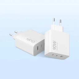 Cargador Xiaomi 90W HyperCharge 3 Puertos 2 USB-C + USB-A Blanco