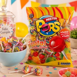 Chupet�n Mister Pops Frutal Bolsa x50 Unidades