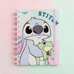 Cuaderno Carta Stitch con Discos Mooving Loop Tapa Rígida Reutilizable