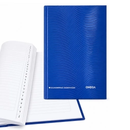 Cuaderno �ndice Alfab�tico Omega Tapa Dura 120 Hojas 18x25 cm Rayado