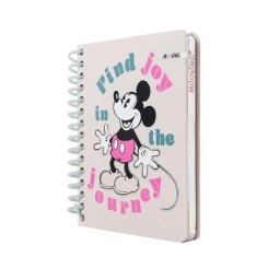 Cuaderno Premium Mooving Mickey Mouse Pocket 96 Hojas | Tapa Dura Espiralado