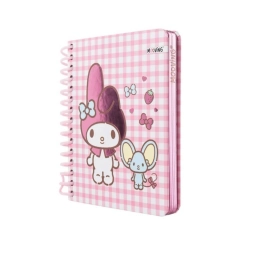 Cuaderno Premium Mooving My Melody Pocket 96 Hojas | Tapa Dura Espiralado