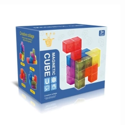 Cubo Constructor de Bloques Magn�ticos 7 Piezas con Tarjetas de Retos