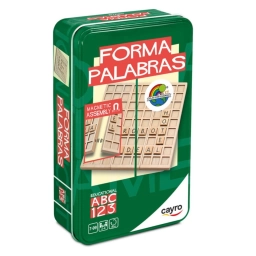 Juego Forma Palabras Cayro de Madera en Lata � Palabras Cruzadas +7 A�os