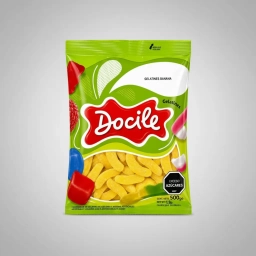 Gomitas Docile Sabor Banana 500g Caramelos de Gelatina